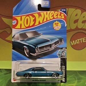 HotWheels 66' Buick Riviera Blue Die-Cast Car